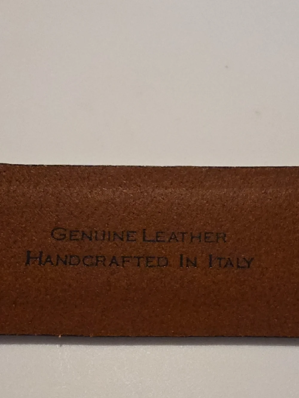 Jos. A. Bank Brown Leather Dress Belt with Silver Buckle
